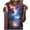 Blue#01, variant on Fashion 3D Tie Dye Galaxy Space T-Shirts for Women Cute Summer Short Sleeve Basic Crewneck Petite Tops Trendy Novelty Graphic Tees Blouse Blue#02 L