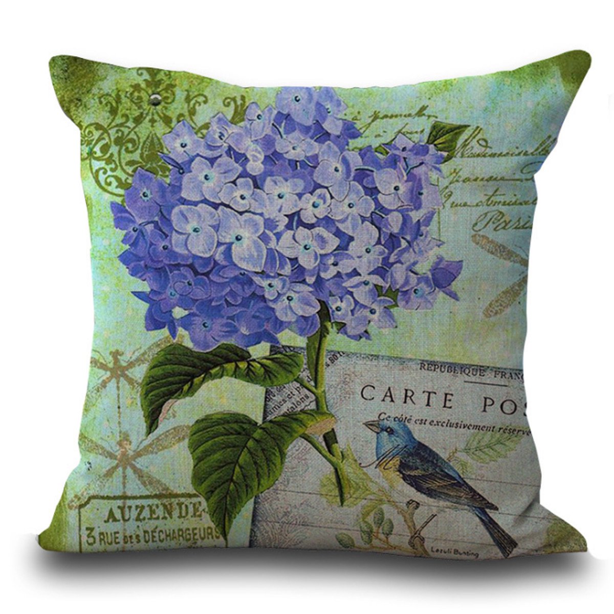 Vintage Spring Flower Decorative Throw Pillow Covers Pillow Cases