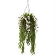 thumbnail image 4 of Nearly Natural Bamboo and Dendrobium Cream Hanging Basket, 4 of 4