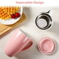 thumbnail image 4 of Porcelain Tea Mug, Pink-Porcelain Tea Mug with Infuser and Lid, 16 OZ, 4 of 6