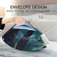 thumbnail image 4 of Yayeee Pillowcase Standard Size Set of 2 Satin Wrinkle Resistant Pillow Case, Blue Mountains, 4 of 7