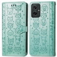 thumbnail image 1 of Funda Cartera FOXDOCK para Motorola Moto G35 , Flip PU con Relieve de Gatos y Perros, Tarjetero y Soporte, 1 of 6