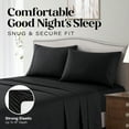 thumbnail image 5 of Elaine Karen Bedding Set with Flat Sheet, Fitted Bed Sheet & Pillowcases, Twin Black, 5 of 9