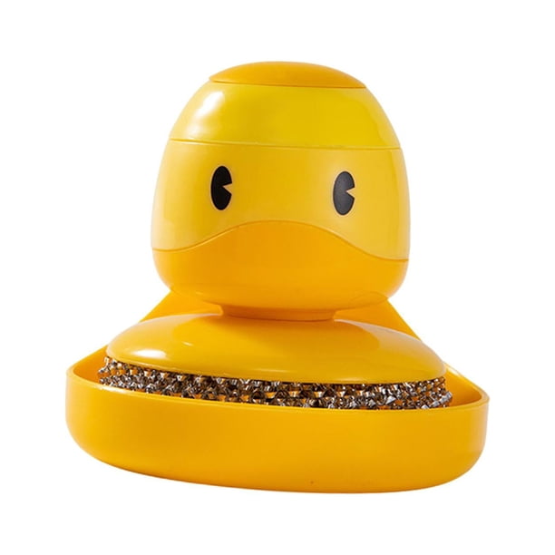 Cepillo dispensador de jabón, cepillo para ollas, cepillo multifuncional para platos con dispensador de jabón Amarillo