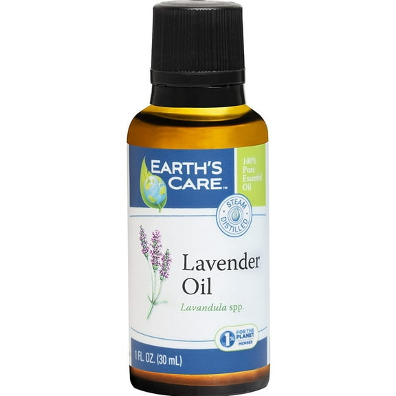 Earth's Care Lavender Essential Oil - 100% Pure Steam Distilled, Aromatherapy - 1 Fl Oz
