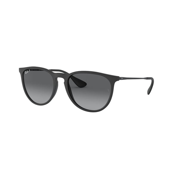 RAY-BAN RB4171 ERIKA COLOR MIX Phantos Shape Sunglasses Matte Rubber Black Frame | Polarized Grey Lens 54mm