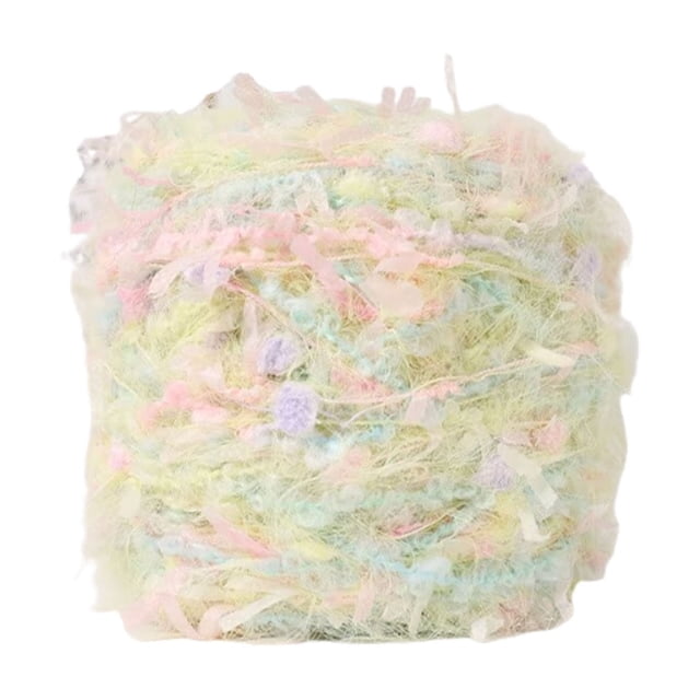 pstuiky Hilo artístico hilado a mano, 100 g/rollo. Colores brillantes mezclados a mano. Ideal para tejer bufandas, gorros y bolsos.