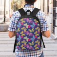 thumbnail image 5 of Disketp Paint Butterflies School Backpack, Lightweight Basic Middle School Bookbags 17 Inch Casual Daypack for Student College, Travel or Outdoor, 5 of 6