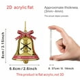 thumbnail image 5 of USA 250th Anniversary Commemorative Ornament, 2D Acrylic Bell Hanging Decorations for Christmas Tree, Worth Collectible Patriotic Gift, Lightweight and Durable, Exquisitely Polished, #C, 5 of 7