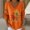 Orange, variant on Women’s Autumn Winter Wool Knit Pullover Halloween Jumper Plain Elegant Round Neck Sweater Warm Basic Knitted Top Casual Daily Wear 1 Pack, Orange,L