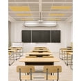 thumbnail image 4 of Fluorescent Light Covers for Ceiling Lights 1 Piece, Yellow Magnetic Classroom Light Covers 4x2 Feet, Minimalist Modern Solid Color Yellow Fluorescent Ceiling Filters for Office Classroom, 4 of 7