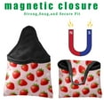 thumbnail image 2 of Golf Club Head Cover Waterproof Leather Golf Headcovers Velvet Lined Golf Cover,Golf Club Covers for Driver Club Head Covers for Women Men Strawberry Sweet, 2 of 5