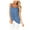 Blue, variant on Brilliant Tank Tops for Women under $5 Plus Size Womens Tank Top With Built in Bra Summer European and American Leisure Comfortable Solid Color Kink Sling Blue XXL