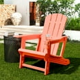 thumbnail image 2 of Chiccushion Adirondack Chair Set of 2, HDPE Adirondack Chair with Cup Holder, Orange, 2 of 8