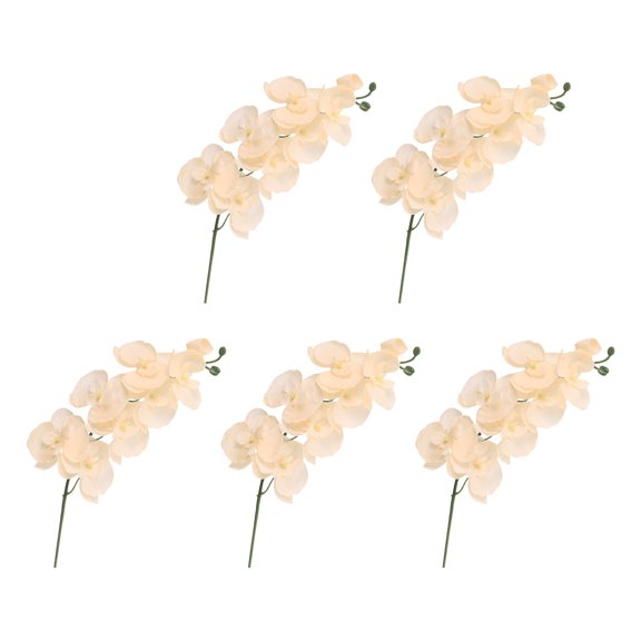 Silk Flower Stem Silk Butterfly Orchids Branch for Anniversary Bouquets and Indoor Vase Arrangements