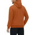 thumbnail image 4 of Mens Zip Up Hoodies & Sweatshirts with Pockets Fleece Sherpa Lined Jackets Long Sleeve Casual Solid Color Thermal Warm Athletic Workout Hoodie Coats, 4 of 7
