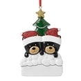 thumbnail image 3 of Forma de oso negro Diy nombre escritura colgante colgante adorno para árbol de Navidad Decoración, 3 of 5