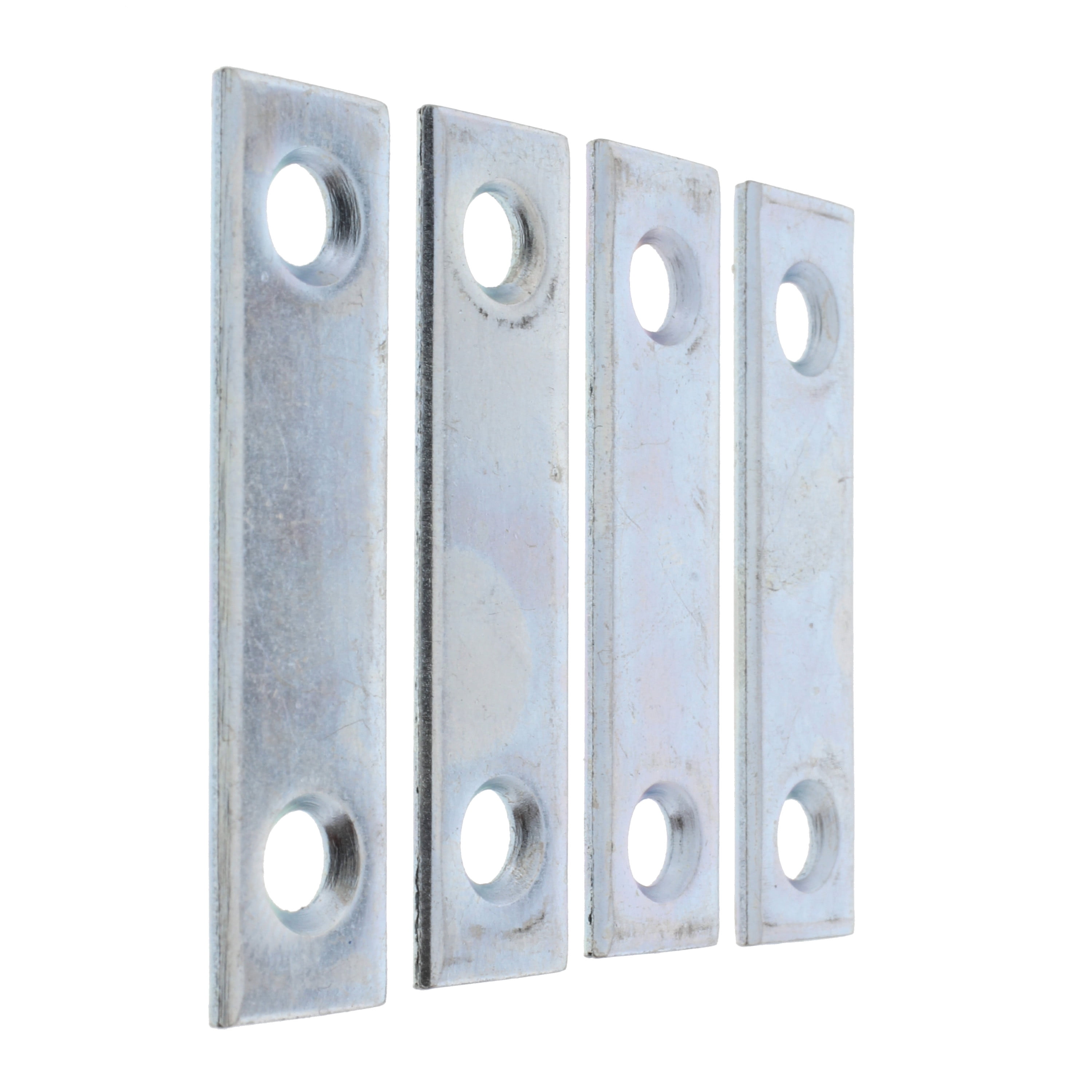 (2 pack) Bulldog Hardware 2-1/2 in. Mending Plate, Zinc Plated Steel (4 Pack)