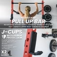 thumbnail image 4 of Synergee 2200 Series Folding 79" by 41” Squat Rack with J-Cups & Adjustable Pull Up Bar. Exercise Stand with 750lb Capacity. Power Cage, 4 of 5