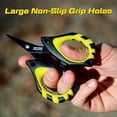 thumbnail image 3 of Beyond Fishing - 4.5” Fishing Scissors for Braided Line, Stainless Steel with Serrated Blades, Non Slip Grip, Large Finger Holes Fishing Line Cutter, 3 of 5