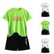 thumbnail image 4 of Odeerbi 3-14 Años Niños Trajes de Verano de Atletismo de Secado Rápido Deportes Correr Tops Pantalones Cortos Conjunto de Manga Corta Cuello Redondo Pantalones Cortos Traje, 4 of 4