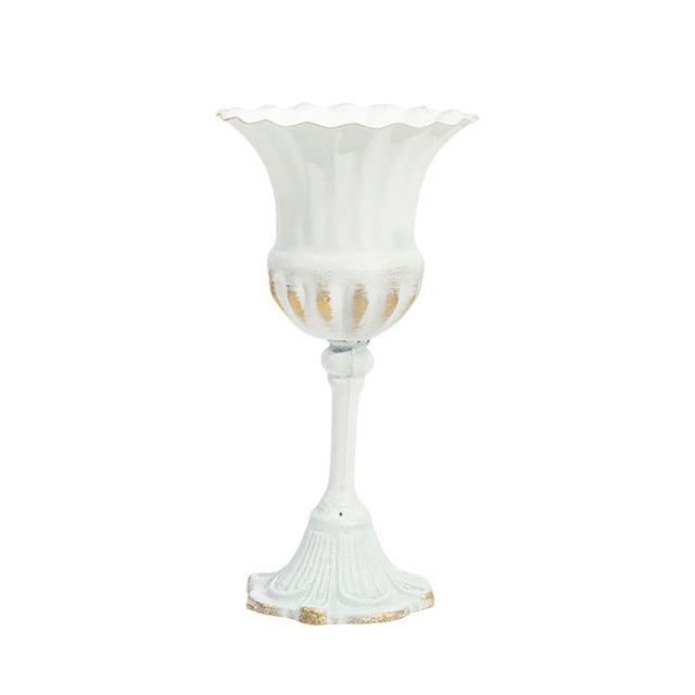 SIfdSeng Metal Vase Tall Shaped Decorative Suitable for Home Wedding and Event .