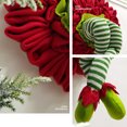 thumbnail image 4 of Corona Pierna Elfo Navidad Guirnaldas Patas (patas) Verde, 4 of 4