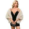 thumbnail image 2 of KANG Faux Shawl Wrap For Elegant Soft Warm Winter Stole Evening Party Wear Fashionable Cozy Outerwear, 2 of 9