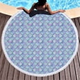 thumbnail image 1 of onlyliua ¡ Ofertas de Liquidación de Hoy Prime! Toalla de Playa Redonda Estampada Toalla de Playa Tipo Chal de Microfibra Esterilla de Playa, 1 of 4