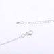 thumbnail image 3 of Collar Elegante con colgante de cristal de imitación para mujer Plata, 3 of 8