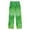 Green Ink Splatter Pattern, variant on Kids' Pajama Pants Soft Relaxed Fit Sleep Pants Lounge Pants with Pockets Green Tie-dye Flowers Small