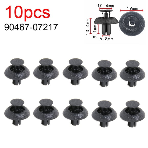 BUYISI 10Pcs Car Engine Cover Clip Refer to Oe Part Number: 90467-07217, 9046707217 For Lexus Ls460 Ls460L Rx350 Rx450H Gs350 For Prius