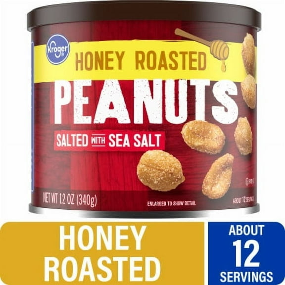 KR Salted Honey Roasted Peanuts 12 oz.