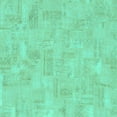 thumbnail image 1 of Ahgly Company Machine Washable Indoor Square Abstract Turquoise Blue Modern Area Rugs, 5' Square, 1 of 4