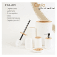 thumbnail image 2 of Set Juego Baño Goral Accesorio Accesorios Para Baño Baños 6 Belug blanco, 2 of 5