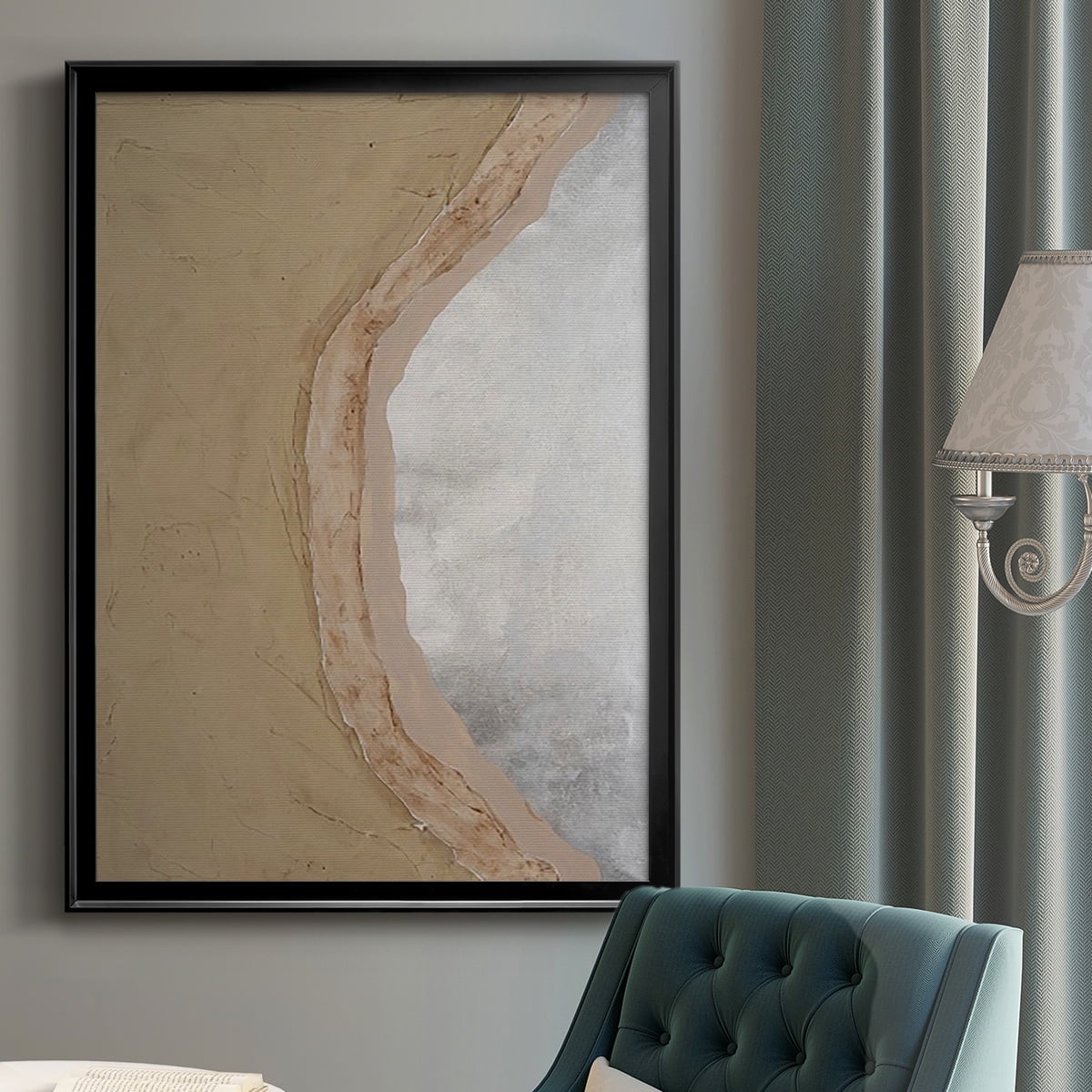 Silver Lake III Premium Framed Print, in Gold, Black, or Silver - Ready to Hang