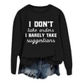 thumbnail image 3 of Women's Trendy Pullover Hoodie Letter Print Round Neck Top For Fall & Winter Extra Warm Sweatshirts Women Jacket with Hoodie Christmas Hoodie Women Front Zip Athletic Jacket Pretty Sweater Women Zippe, 3 of 3