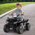 thumbnail image 4 of Infans 6V Kids ATV Quad Electric Ride On Car Toy Toddler w/LED Light&MP3 Black, 4 of 7