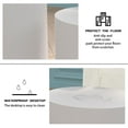 thumbnail image 4 of Williamspace Round Coffee Table Set of 2, Nesting Table Set Side End Table for Living Room,White, 4 of 8