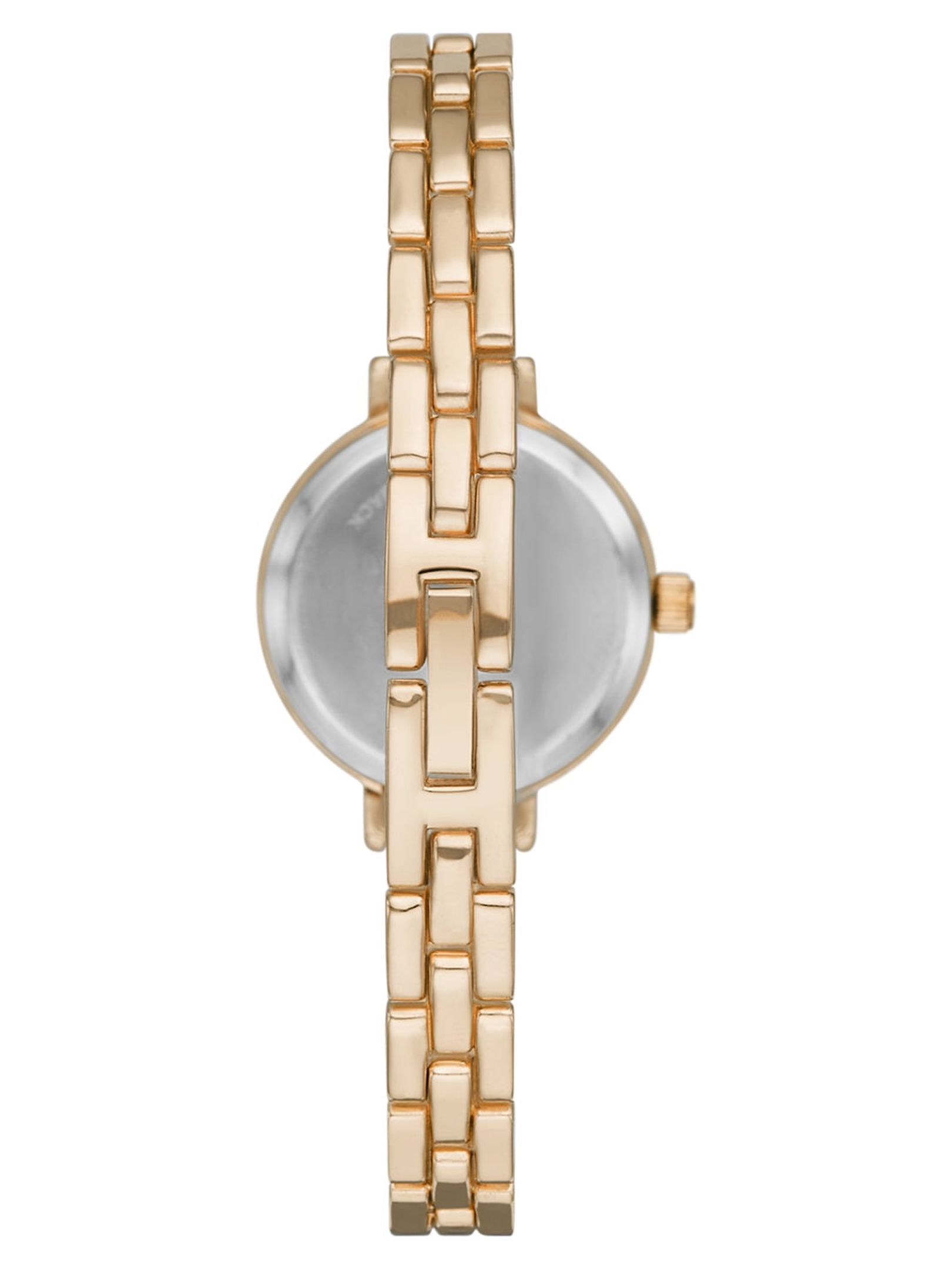 Time and Tru Women's Gold Tone Bracelet Watch Link Band photo 2