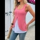 thumbnail image 5 of Camisetas de Tirantes de Verano para Mujer, Moda Informal, Sin Mangas, con Dobladillo Dividido y Botones, Chaleco de para Trabajo. Negro M, 5 of 7