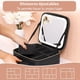 thumbnail image 2 of Cosmetiquera para Maquillaje, Estuche de Maquillaje con Espejo LED Desmontable, Puff para Polvo,Neceser Pequeño de Maquillaje,Juego de Brochas de Maquillaje,Cosmetiquera de Viaje, Bolso Portátil, 2 of 7