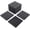 Gray, variant on TOTAL Outdoor Living 12" x 12" Composite Deck Tiles,44 Pack Interlocking Plastic Flooring for Patio, Deck,and Outdoor Spaces, Dark Grey