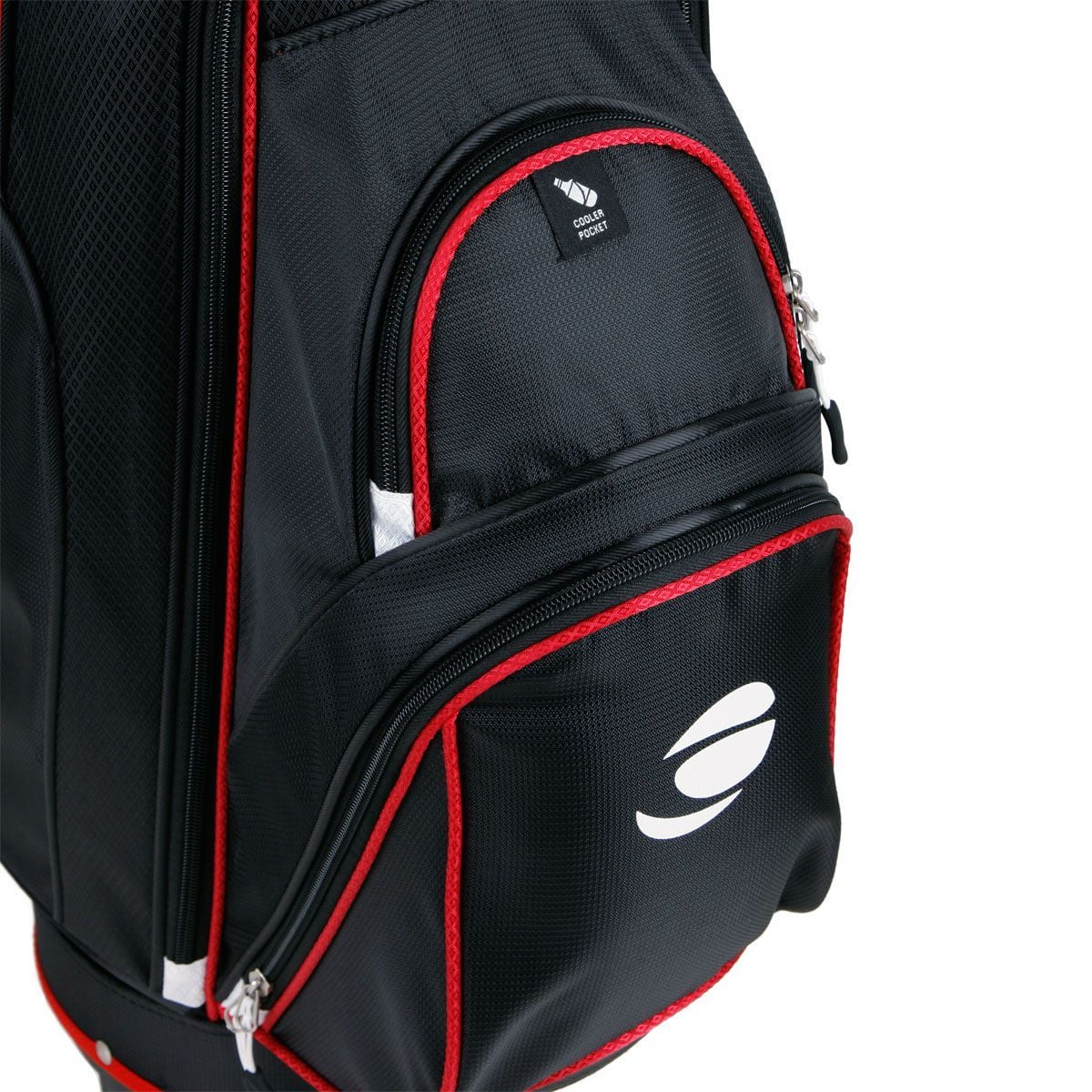 Orlimar Golf CRX 14.6 14-Way Divided Top Golf Cart Bag, Black/Red -