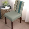 thumbnail image 4 of Dining Chair Slipcover, Boho Stripes Bohemian Vintage Farmhouse Decor Teal Brown Beige Stretch Kitchen Covers Removable Parsons Protector for Room Banquet Party, Set of 4, 4 of 6