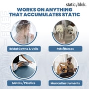 Static Blok Anti-Static Spray for Clothes - Instantly Eliminate Static Cling, Flyaways, and Shocks from Clothes, Fabrics, Linens, Blankets & Rugs- All-Natural Formula - Lasts All Day- 8oz