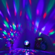 BrightSide Multicolor LED Disco Party Projector, Rotating Light Show, USB-Powered