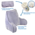 thumbnail image 2 of Home Soft Things DO-IT-YOURSELF Super Soft Bedrest Pillow w/ Arms - 20x18x17" - Lilac Grey, 2 of 11