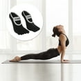 thumbnail image 6 of Unique Bargains 1 Pair Yoga Five Toe Socks Durable Solid Color Socks for Women Black, 6 of 6