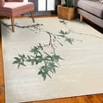 thumbnail image 3 of Japanese Decorative Rug, Cherry Blossom Sakura Tree Branches Romantic Spring Themed Watercolor Picture, Quality Carpet for Bedroom Dorm and Living Room, 6 Sizes, Reseda Green, by Ambesonne, 3 of 4